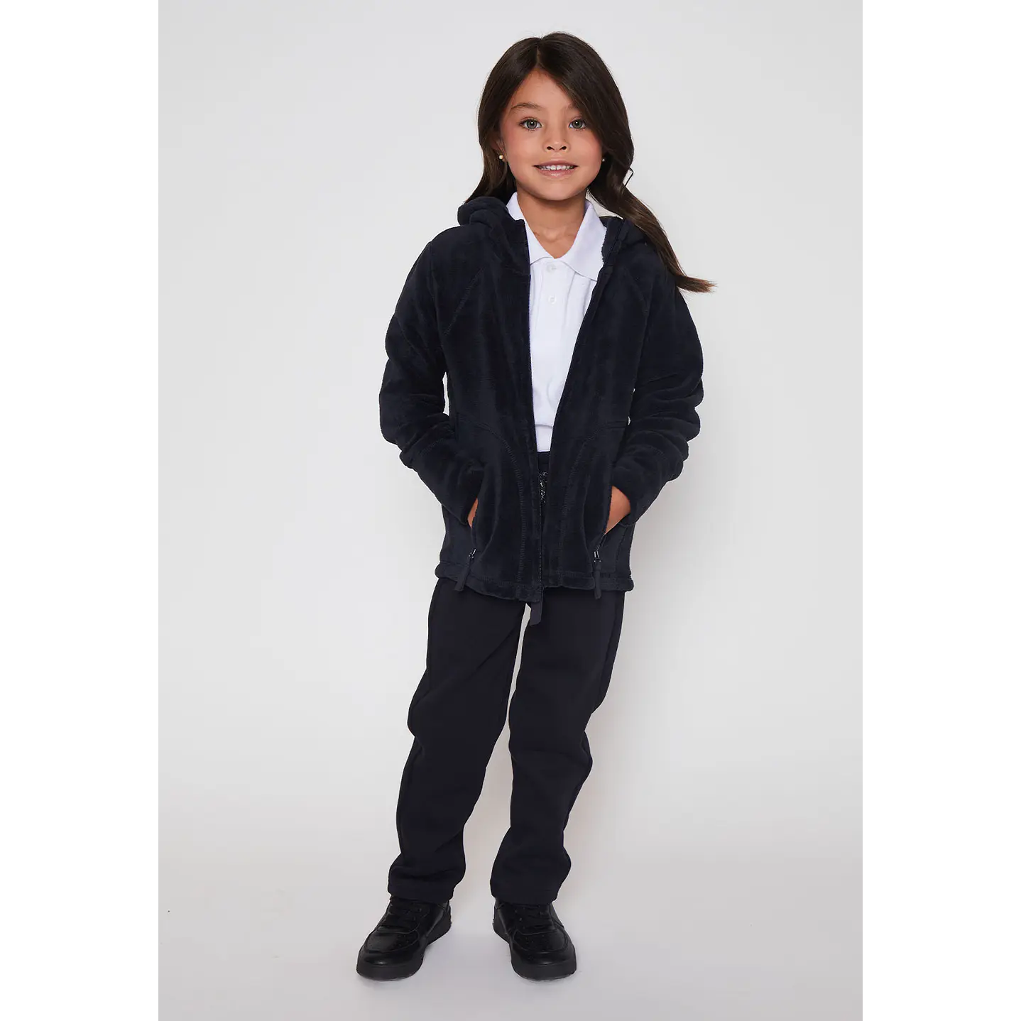 Polerón Niña Peludo Escolar Talla 6 a 16 Familyshop 4