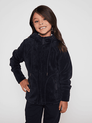 Polerón Niña Peludo Escolar Azul Familyshop