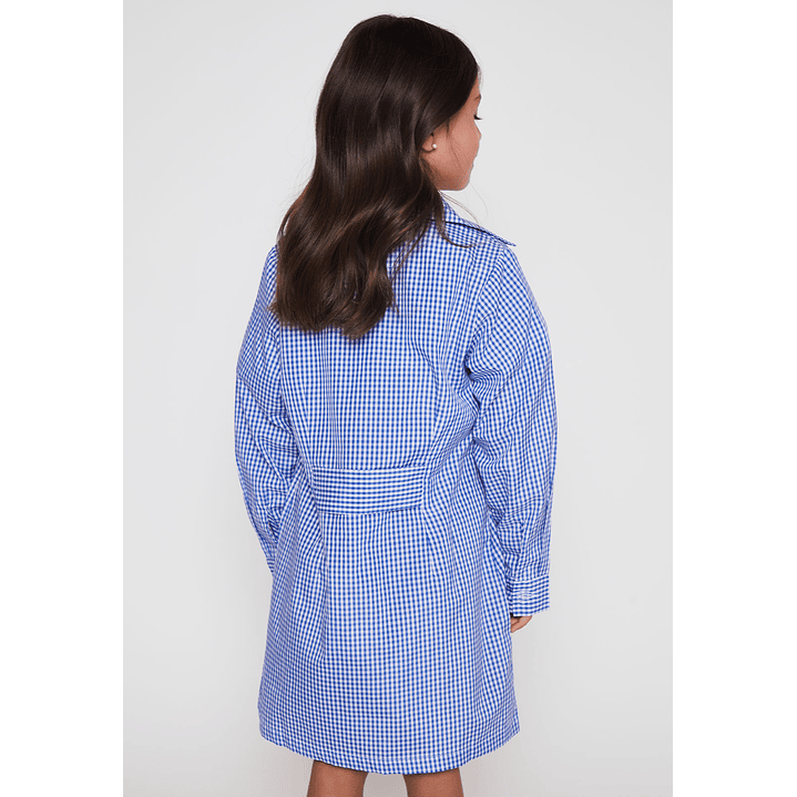 Delantal Niña Cuadrille Escolar Azul FamilyShop 2