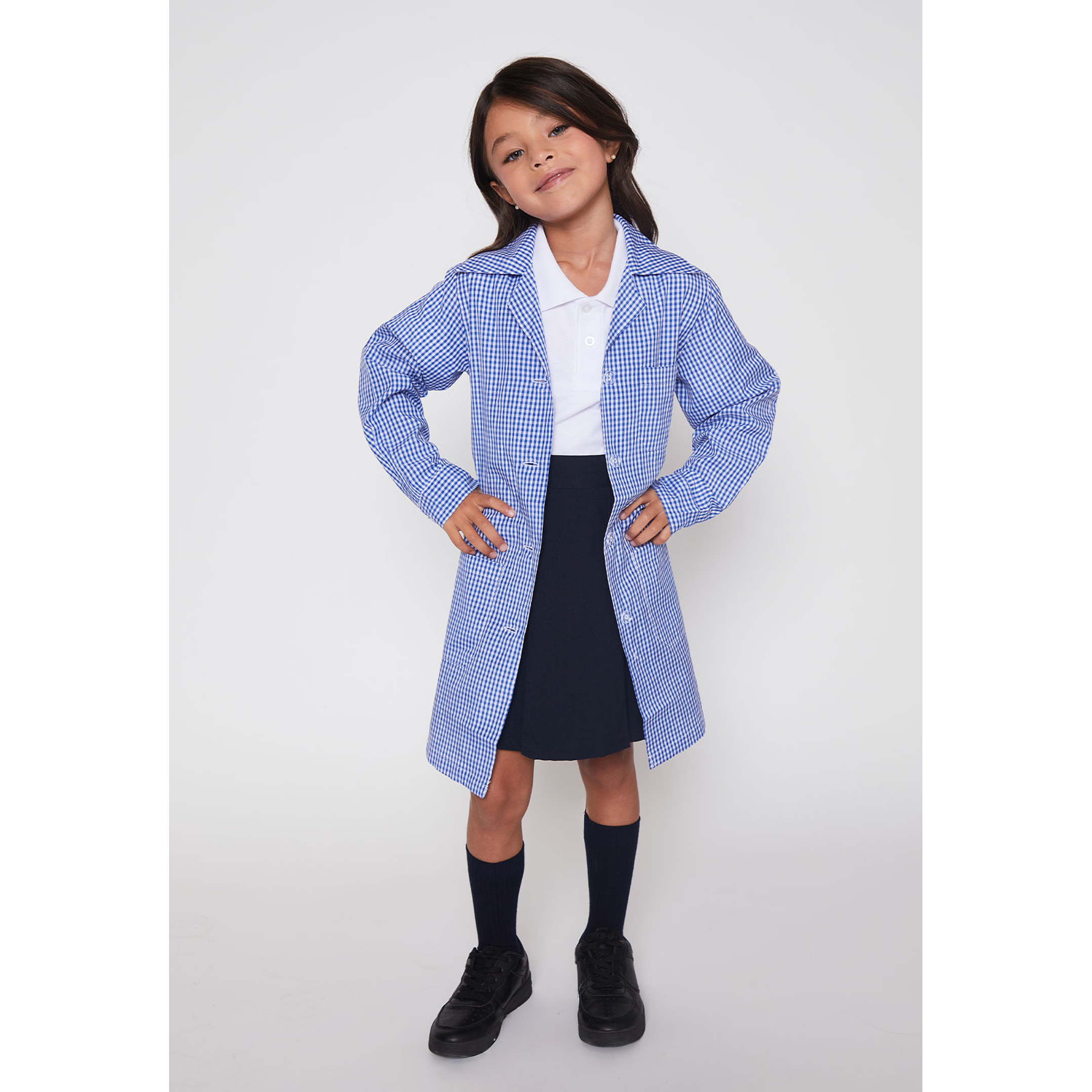 Delantal Niña Cuadrille Escolar Azul FamilyShop 1