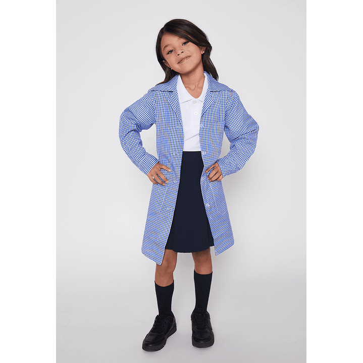 Delantal Niña Cuadrille Escolar Azul FamilyShop 1