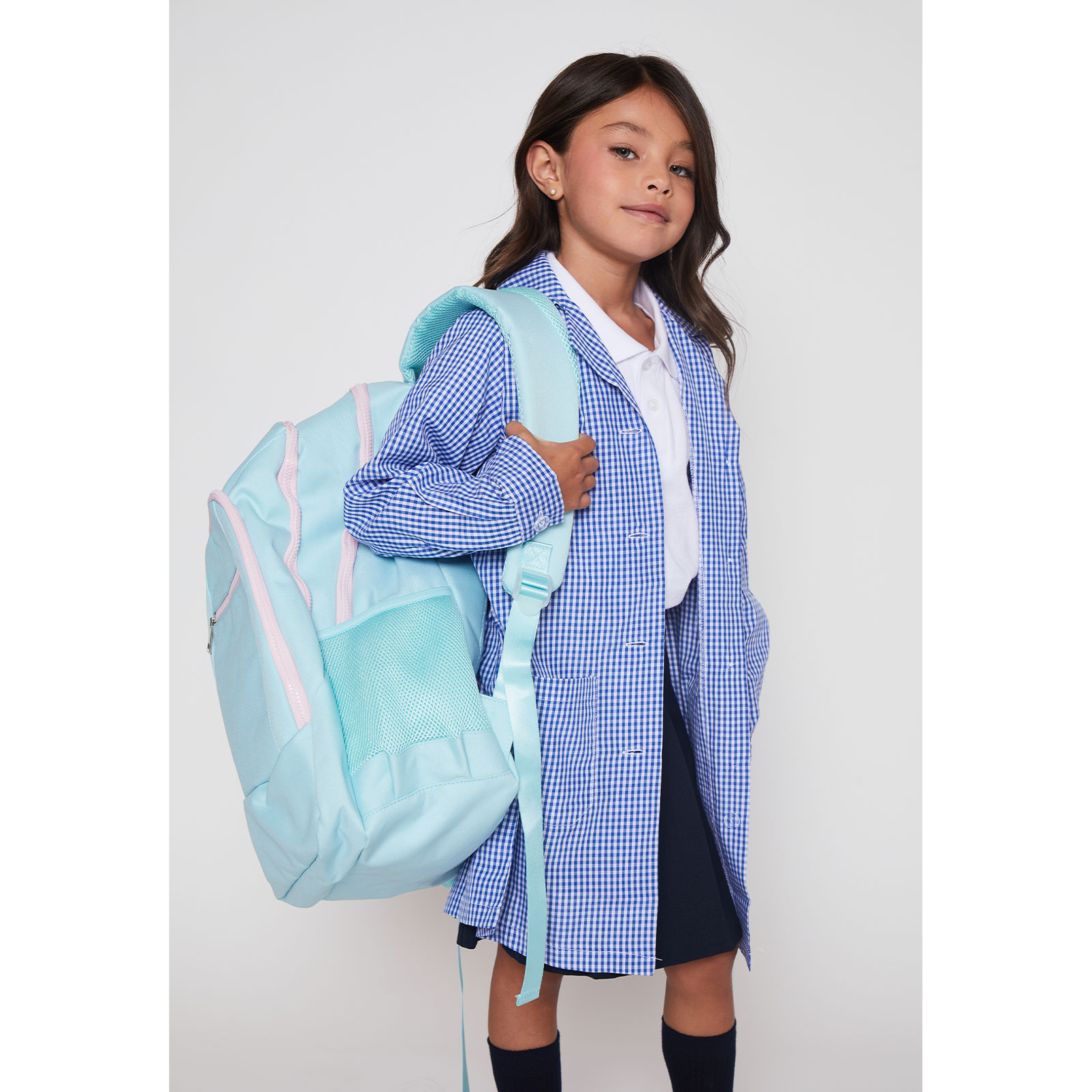Delantal Niña Cuadrille Escolar Azul FamilyShop 5