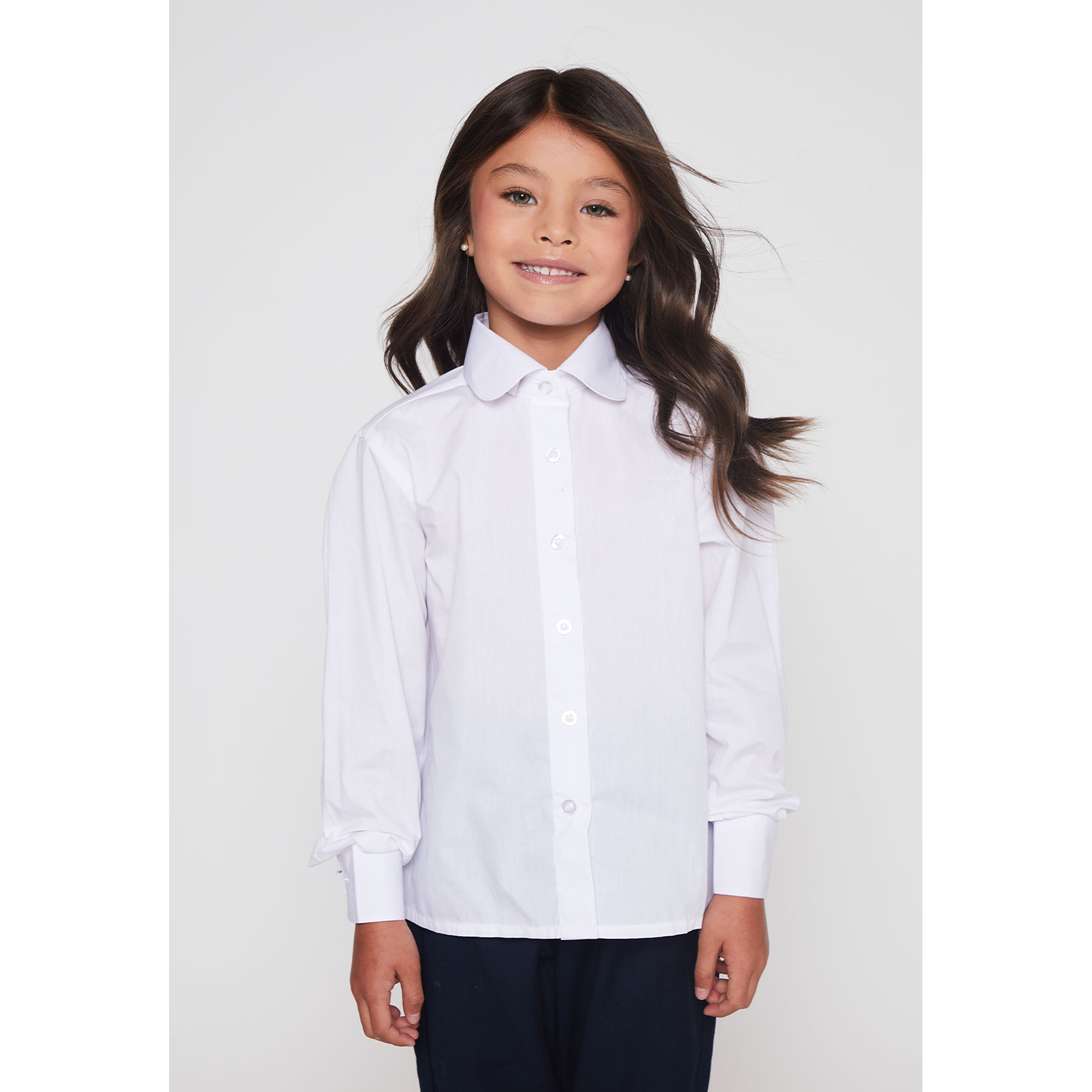 Blusa Escolar Blanca Tallas 6 a 16 Familyshop 1