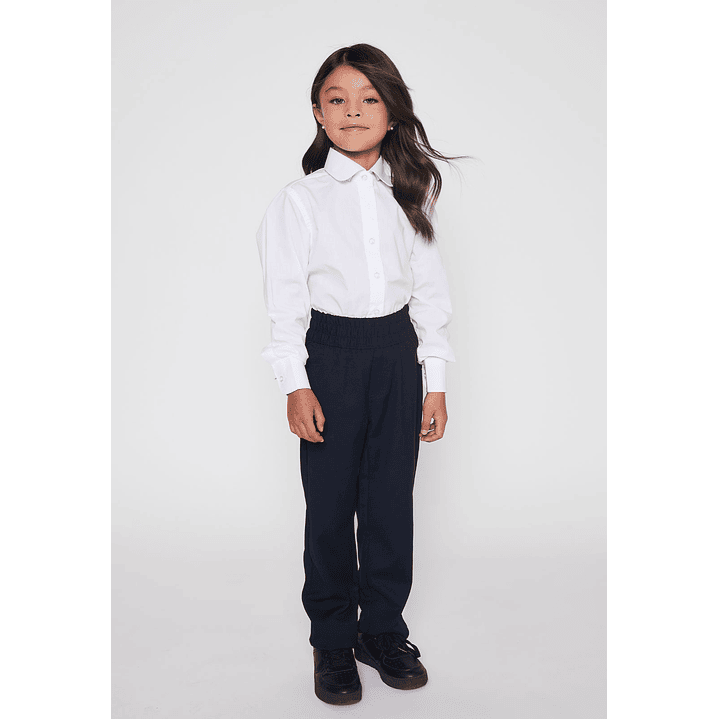 Pantalón Niña Básico Escolar Azul Familyshop 4