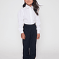 Pantalón Niña Básico Escolar Azul Familyshop - Miniatura 4