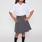 Falda Niña Escolar Gris Familyshop - Miniatura 2