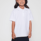Polera Unisex Escolar Pique Blanca Tallas 6 a 16 Familyshop - Miniatura 2