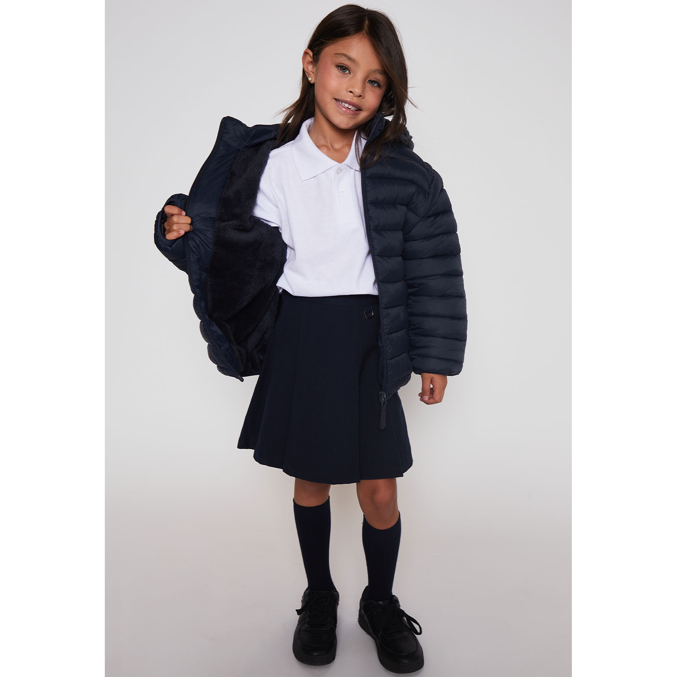 Parka Unisex Peludo Escolar Talla 6 a 16 Familyshop 4