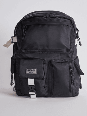 Mochila Multibolsillos Negro Familyshop