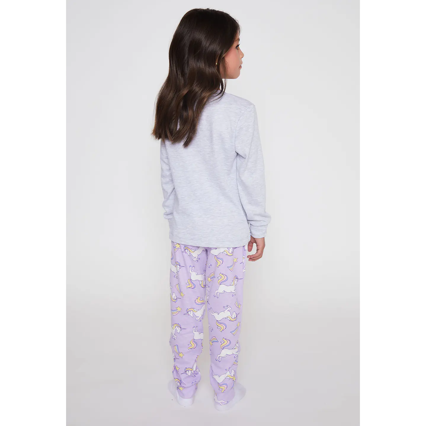 Pijama Jersey Niña Morado Familyshop 2