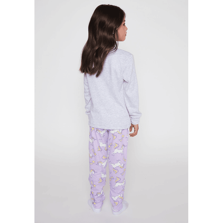 Pijama Jersey Niña Morado Familyshop 2
