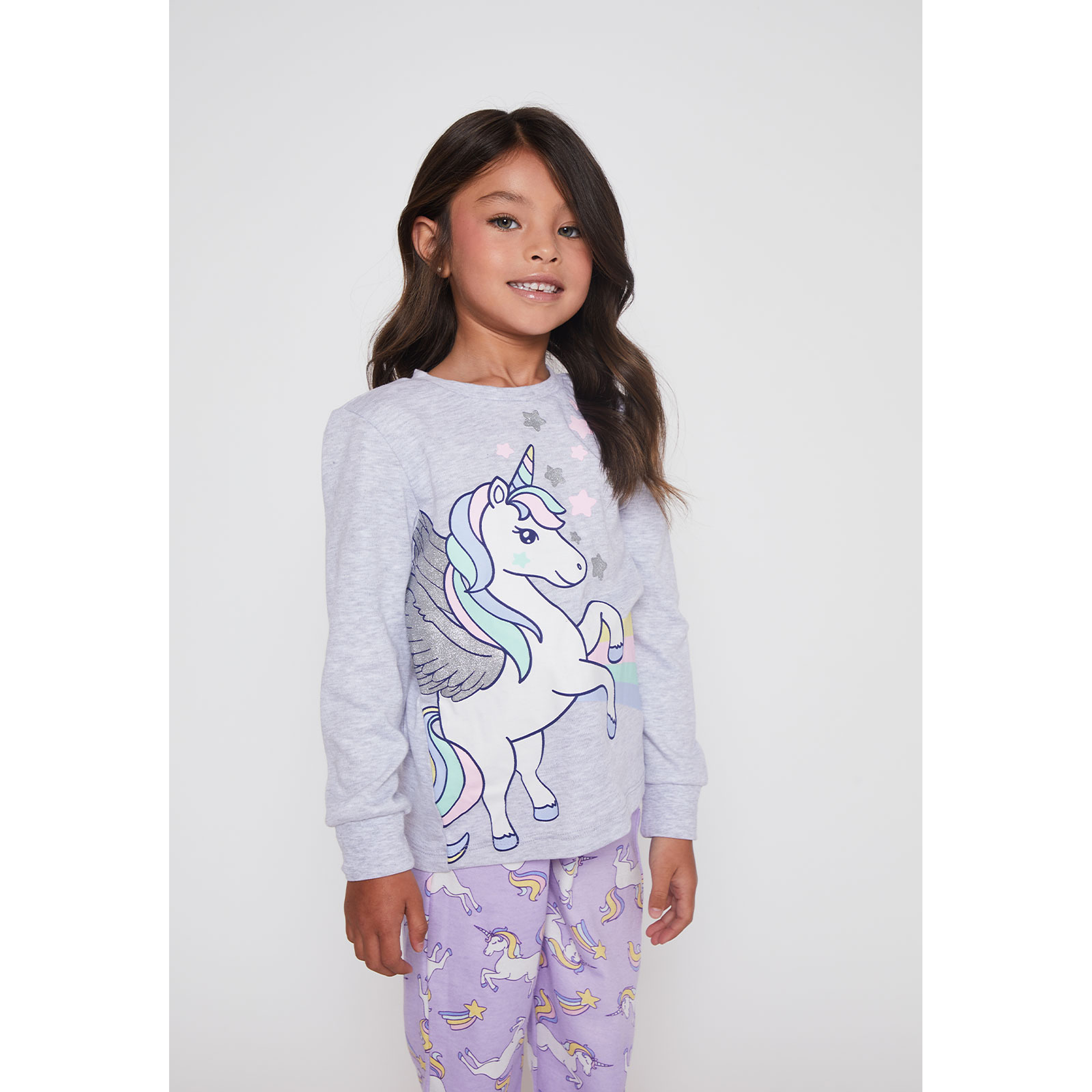 Pijama Jersey Niña Morado Familyshop 3