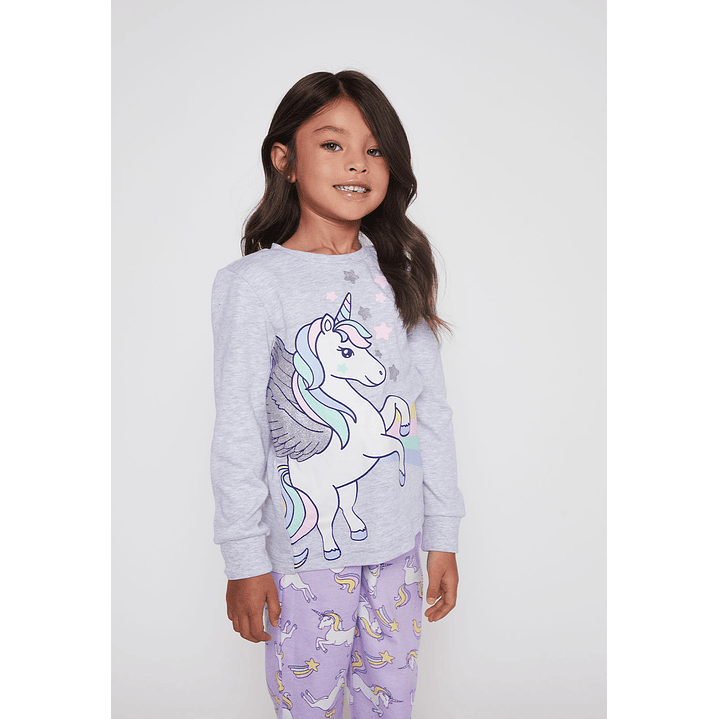 Pijama Jersey Niña Morado Familyshop 3