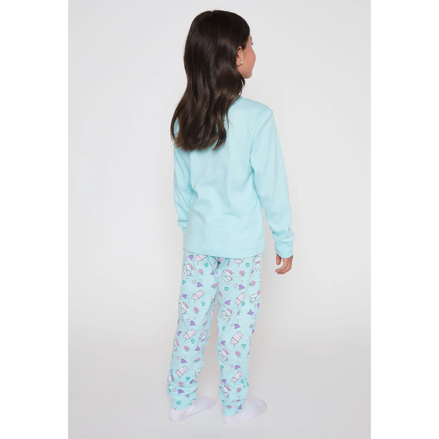 Pijama Jersey Niña Celeste Familyshop 2