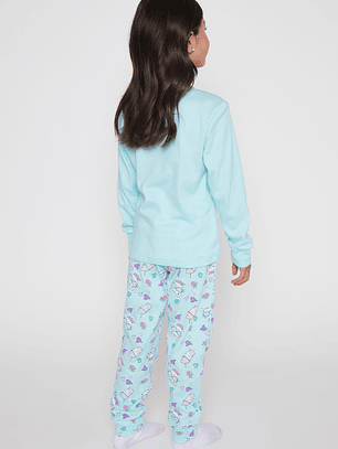 Pijama Jersey Niña Celeste Familyshop