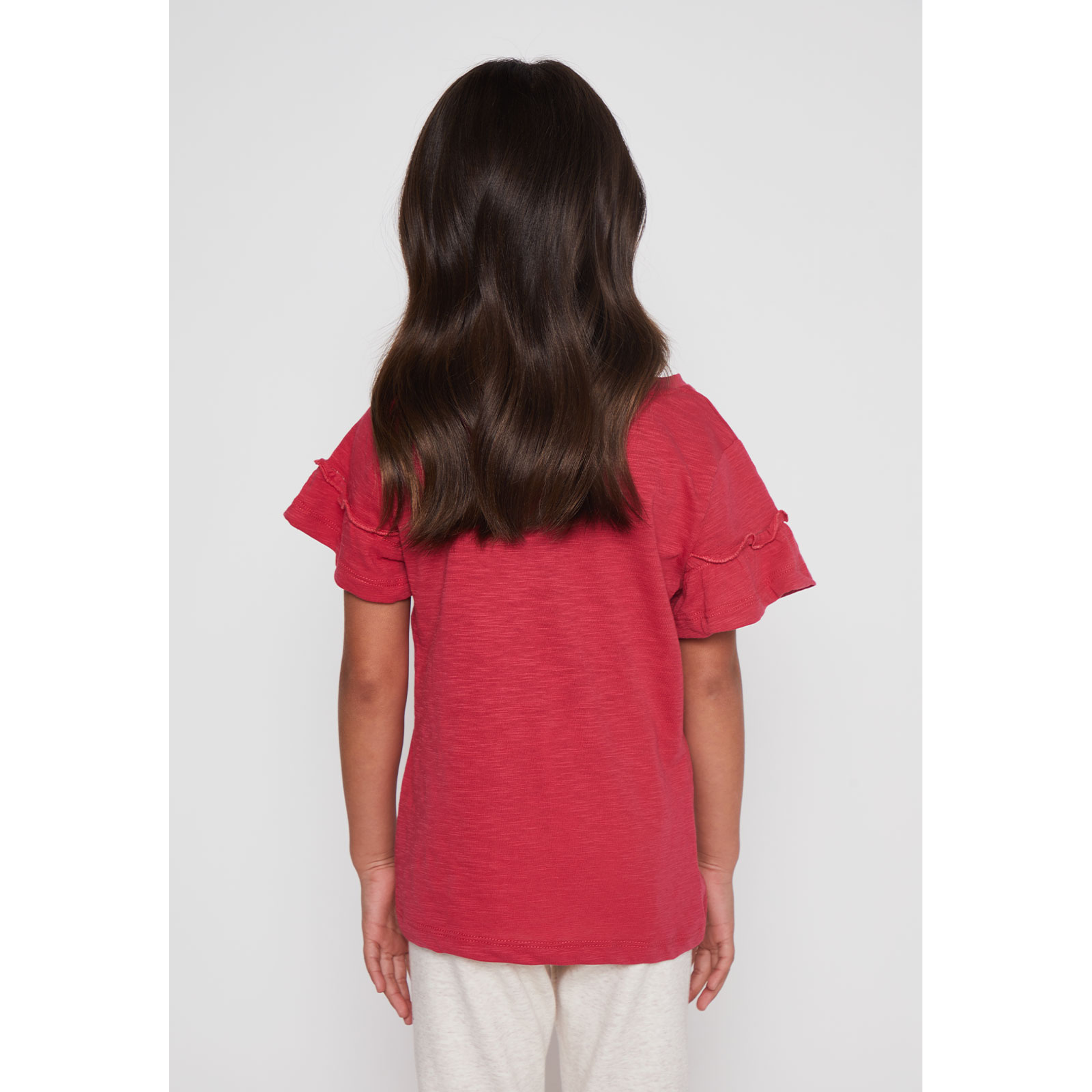 Polera Vuelos Niña Rojo Familyshop 2