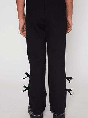 Calza Flare Niña Negro Familyshop