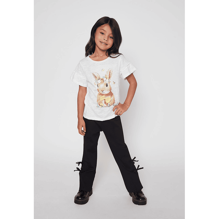 Calza Flare Niña Negro Familyshop 3