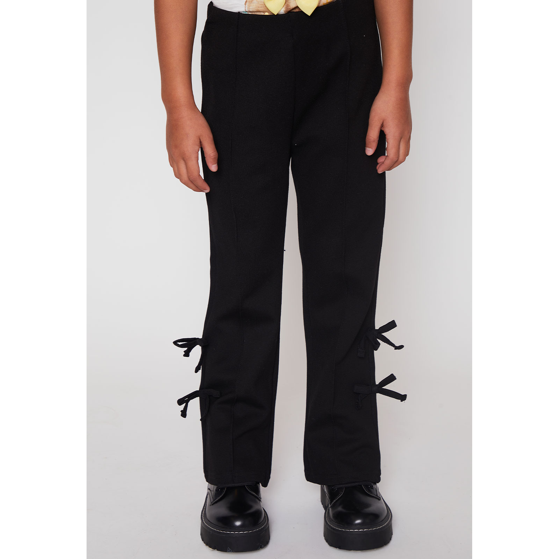 Calza Flare Niña Negro Familyshop 1