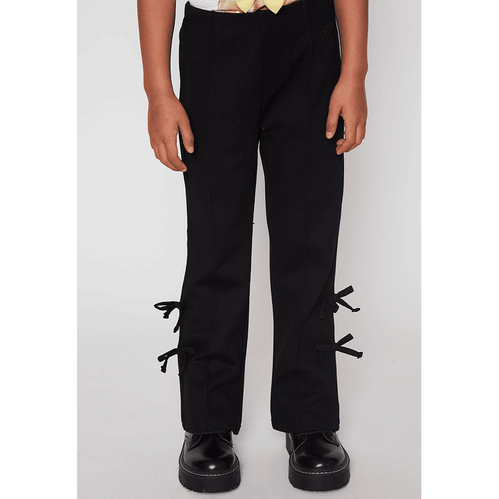 Calza Flare Niña Negro Familyshop 1