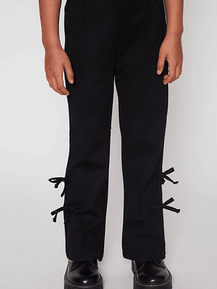 Calza Flare Niña Negro Familyshop