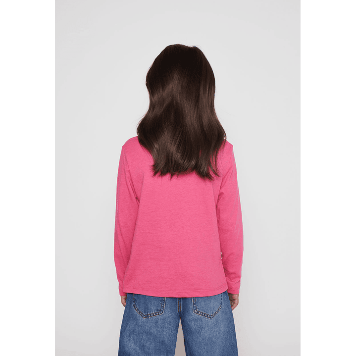 Polera Flecos Niña Fucsia Familyshop 2