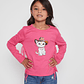 Polera Flecos Niña Fucsia Familyshop - Miniatura 1