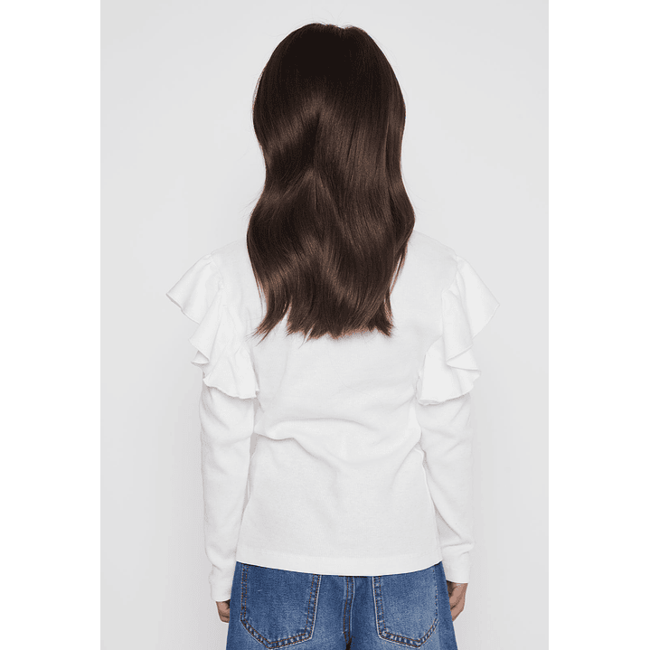 Polera Vuelos Niña Crudo Familyshop 2