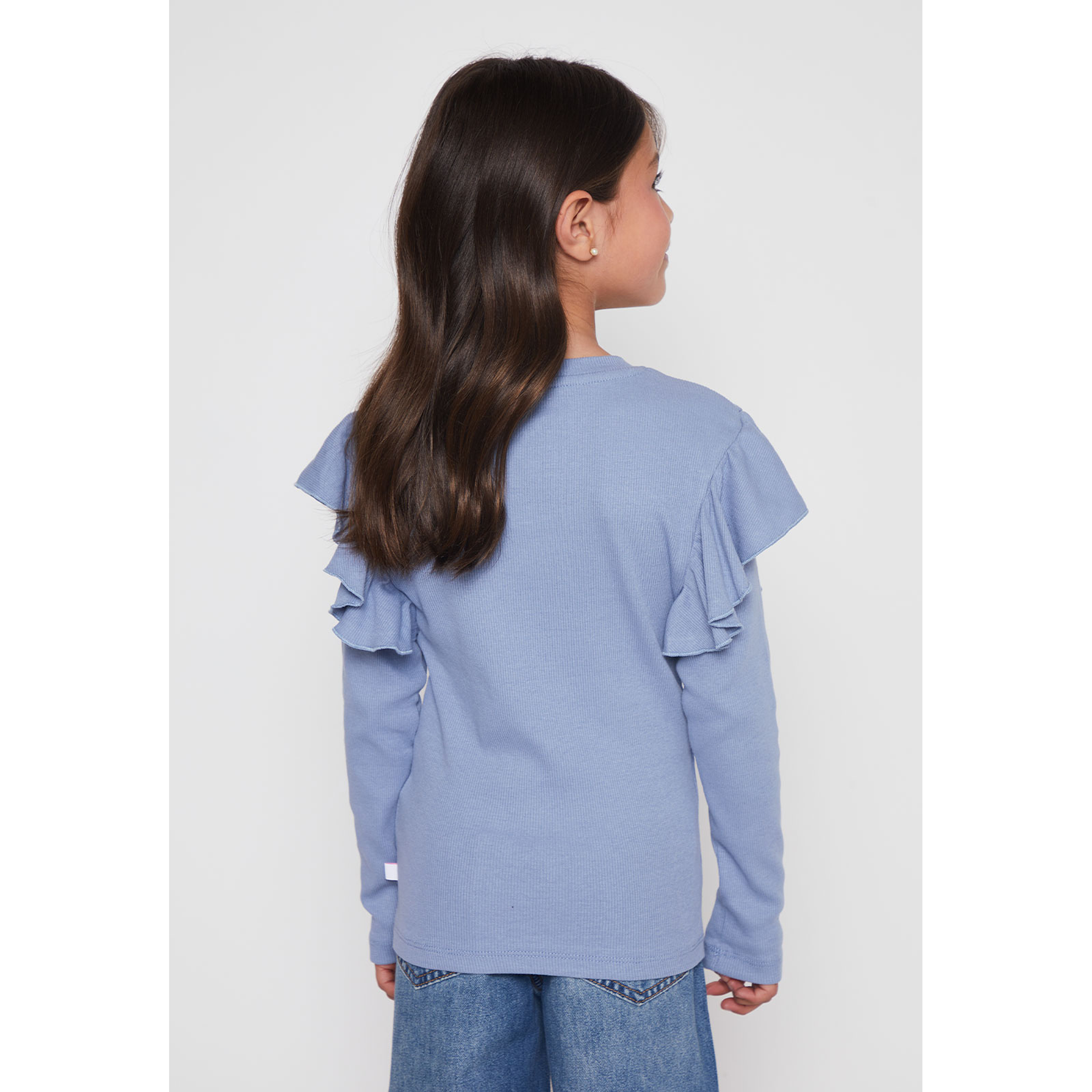 Polera Vuelos Niña Celeste Familyshop 2