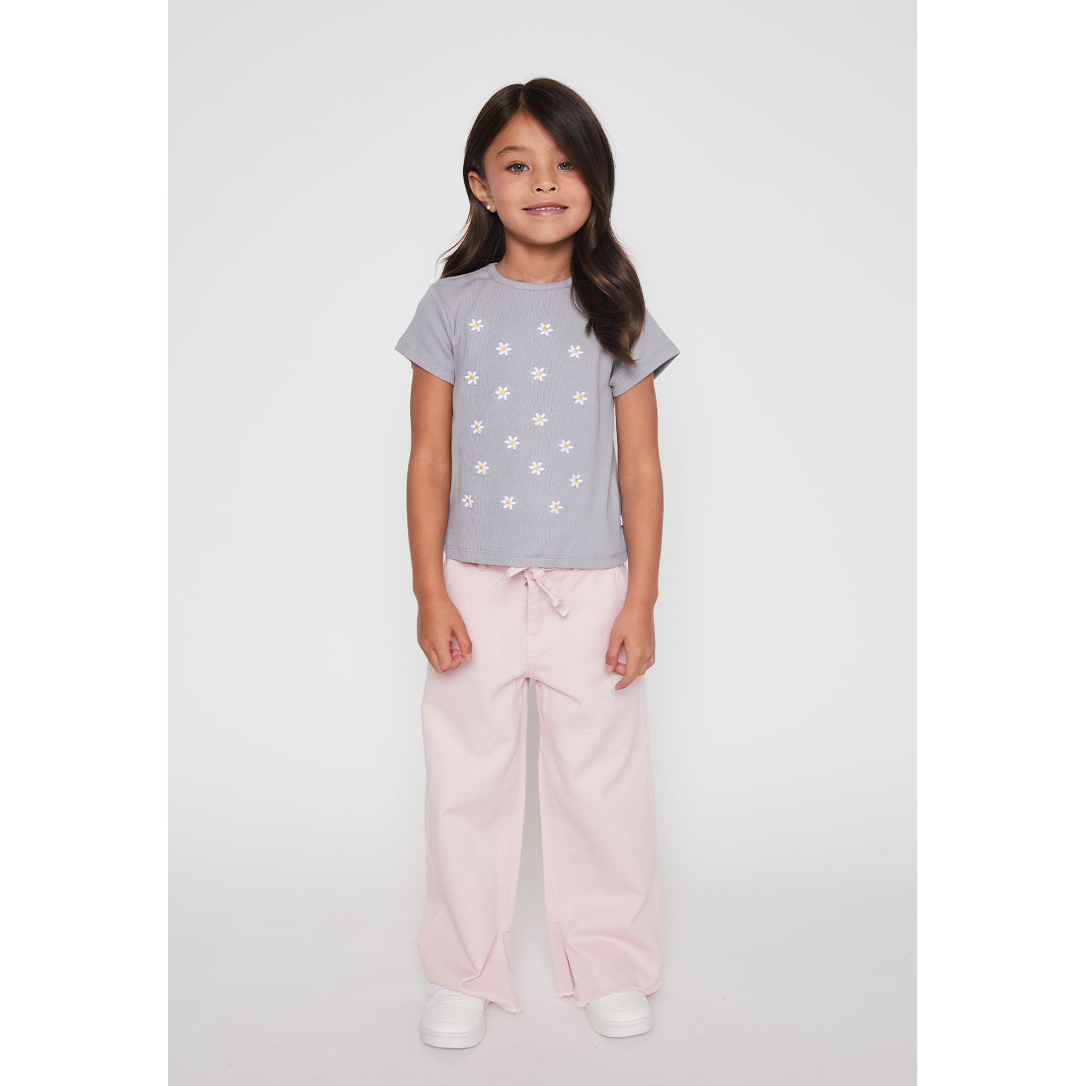 Polera Bordado Niña Celeste Familyshop 3