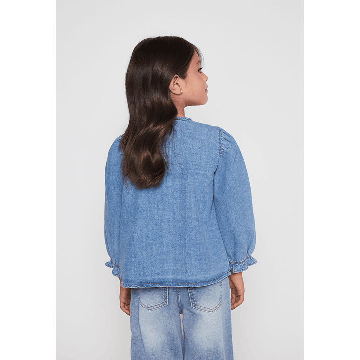 Blusa Vuelos Niña Azul Familyshop 2