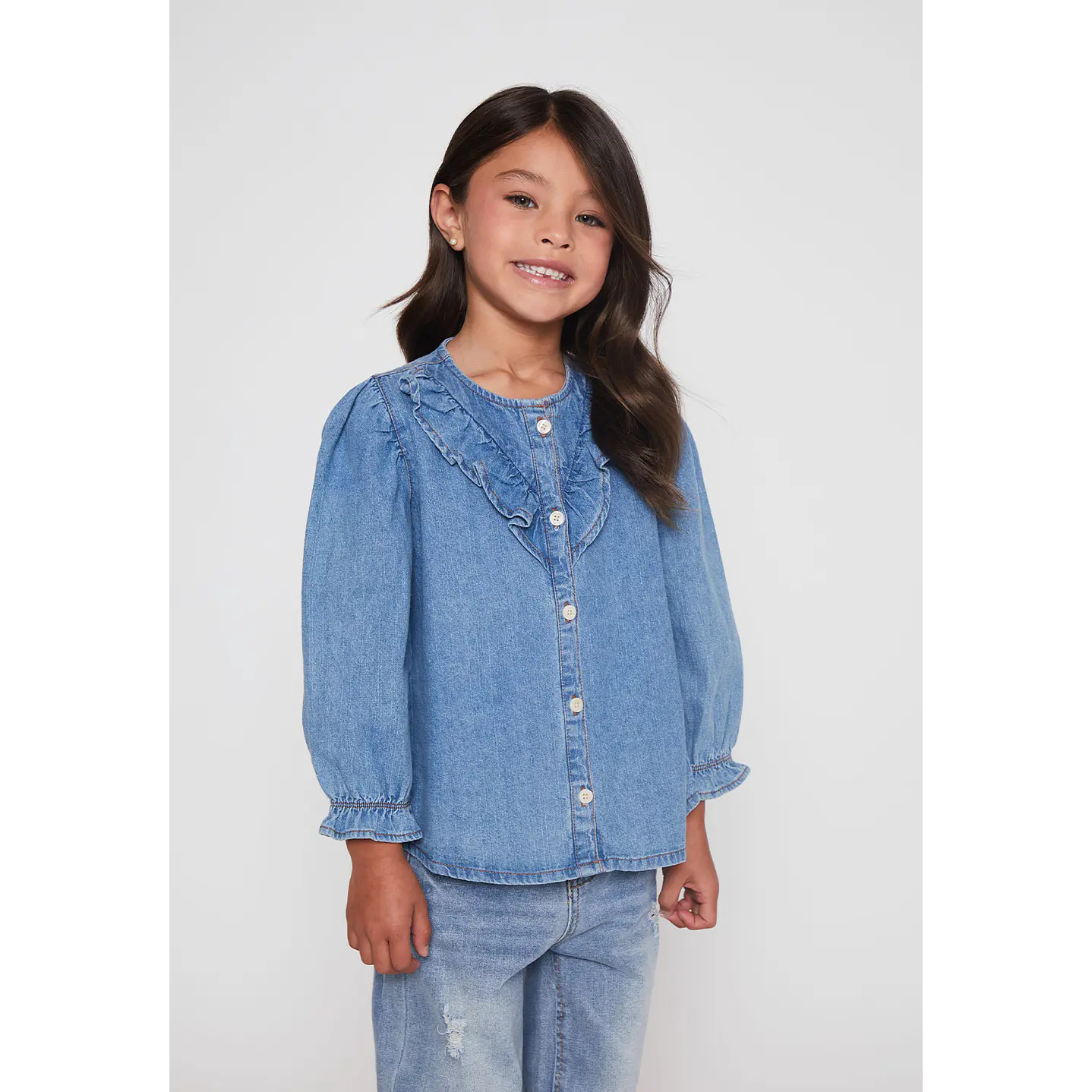 Blusa Vuelos Niña Azul Familyshop 1