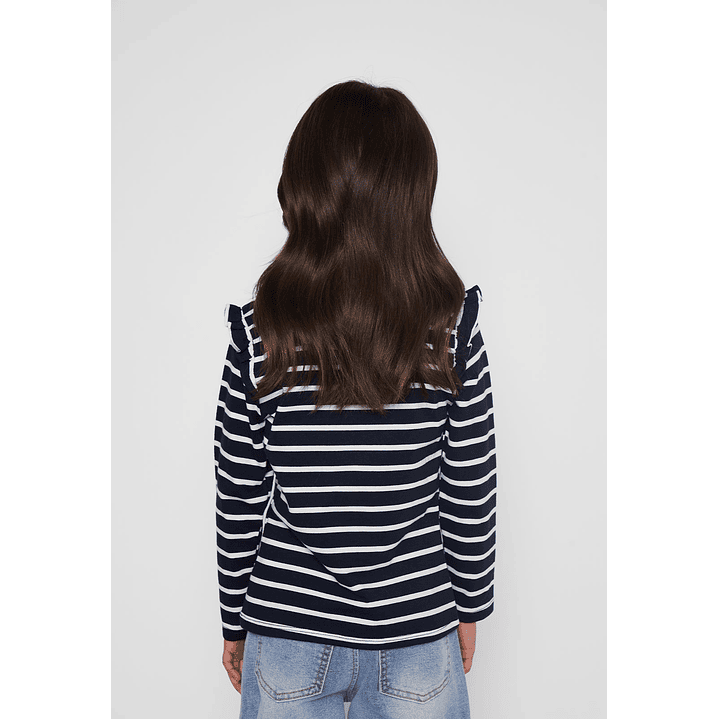 Polera Bordado Niña Azul Familyshop 2