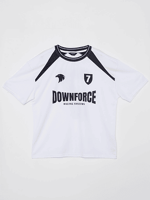 Polera Downforce Hombre Blanco Familyshop
