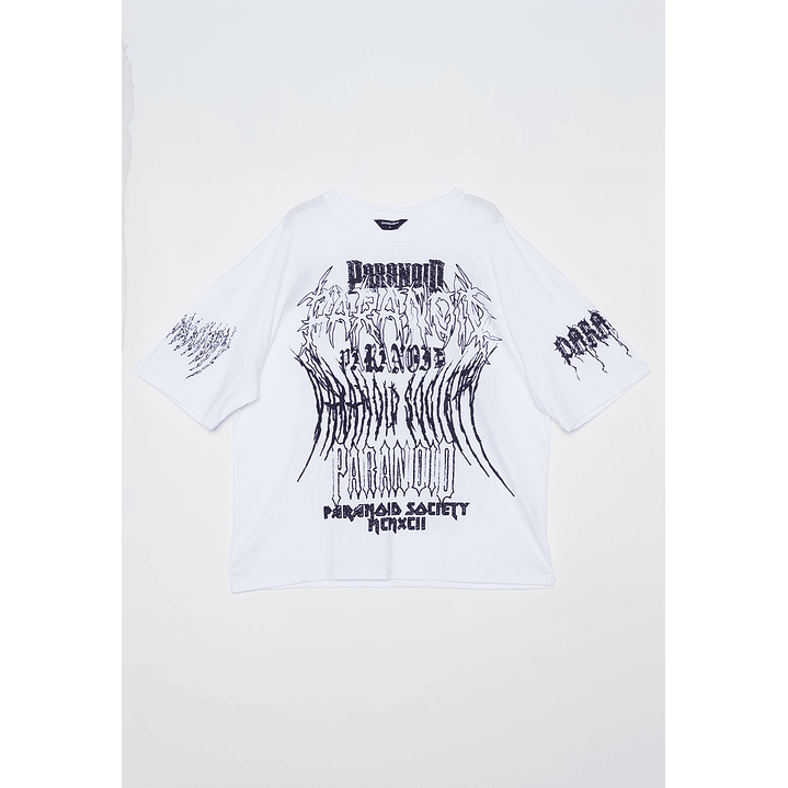 Polera Oversize Hombre Blanco Familyshop 1