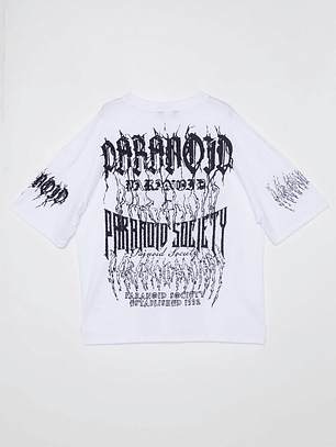 Polera Oversize Hombre Blanco Familyshop