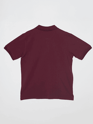 Polera Bordado Hombre Burdeo Familyshop