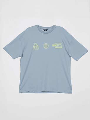 Polera Track Hombre Celeste Familyshop