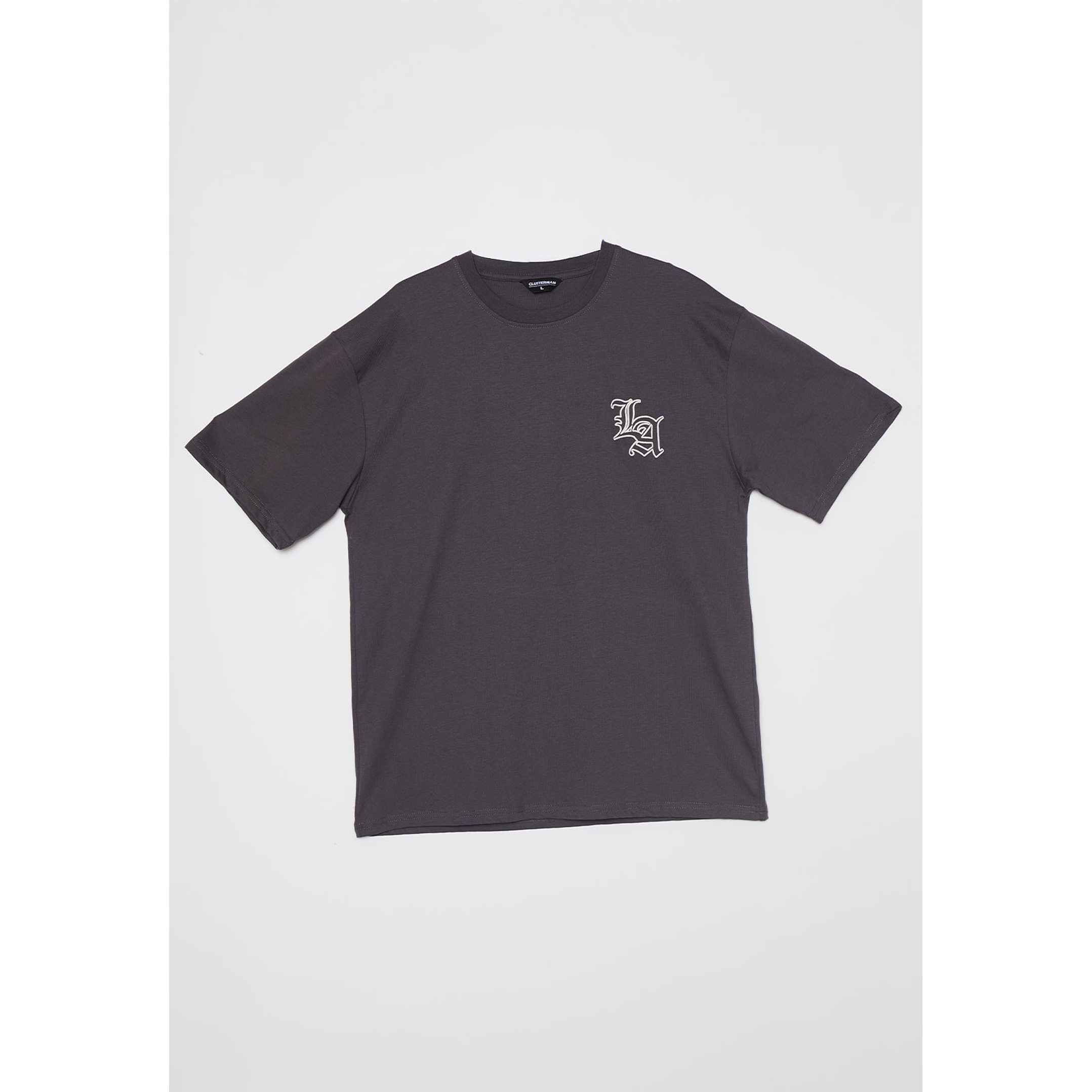 Polera Los Ángeles  Relax Hombre Gris Familyshop 1