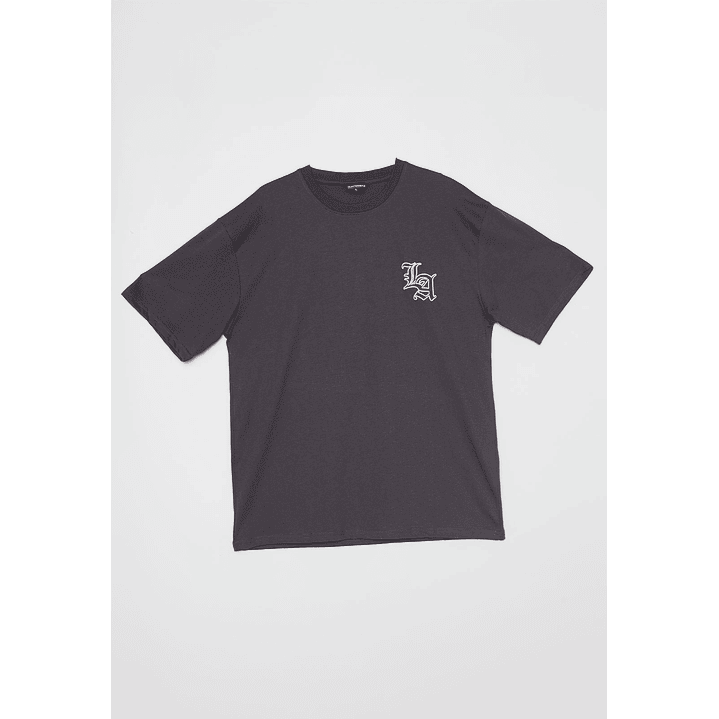 Polera Los Ángeles  Relax Hombre Gris Familyshop 1