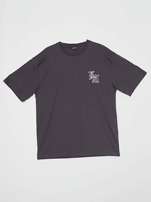 Polera Los Ángeles  Relax Hombre Gris Familyshop