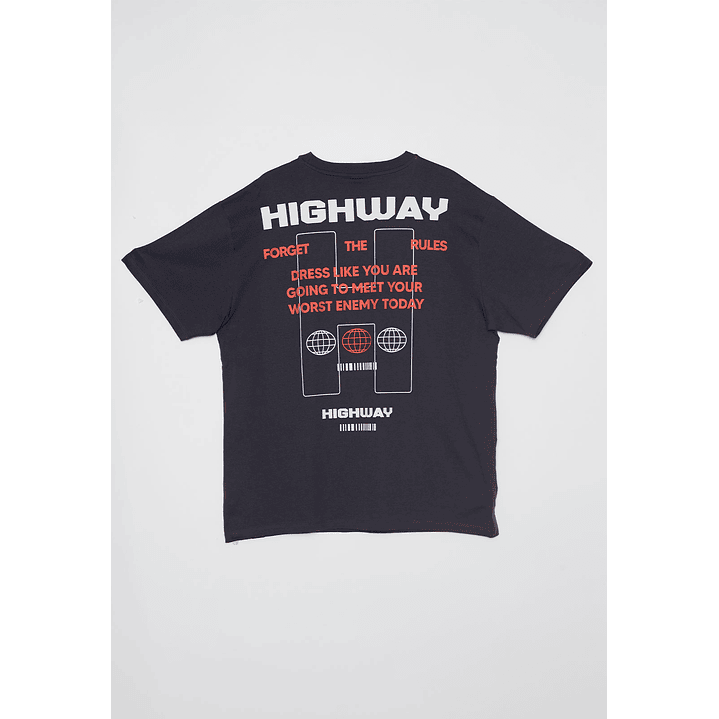 Polera Highway Hombre Gris Familyshop 2