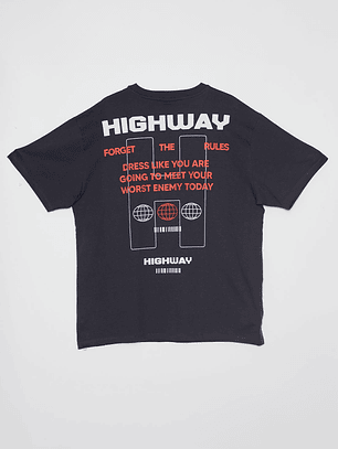 Polera Highway Hombre Gris Familyshop