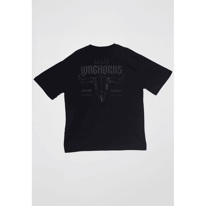 Polera Longhorns Hombre Negro Familyshop 2