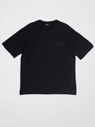 Polera Longhorns Hombre Negro Familyshop