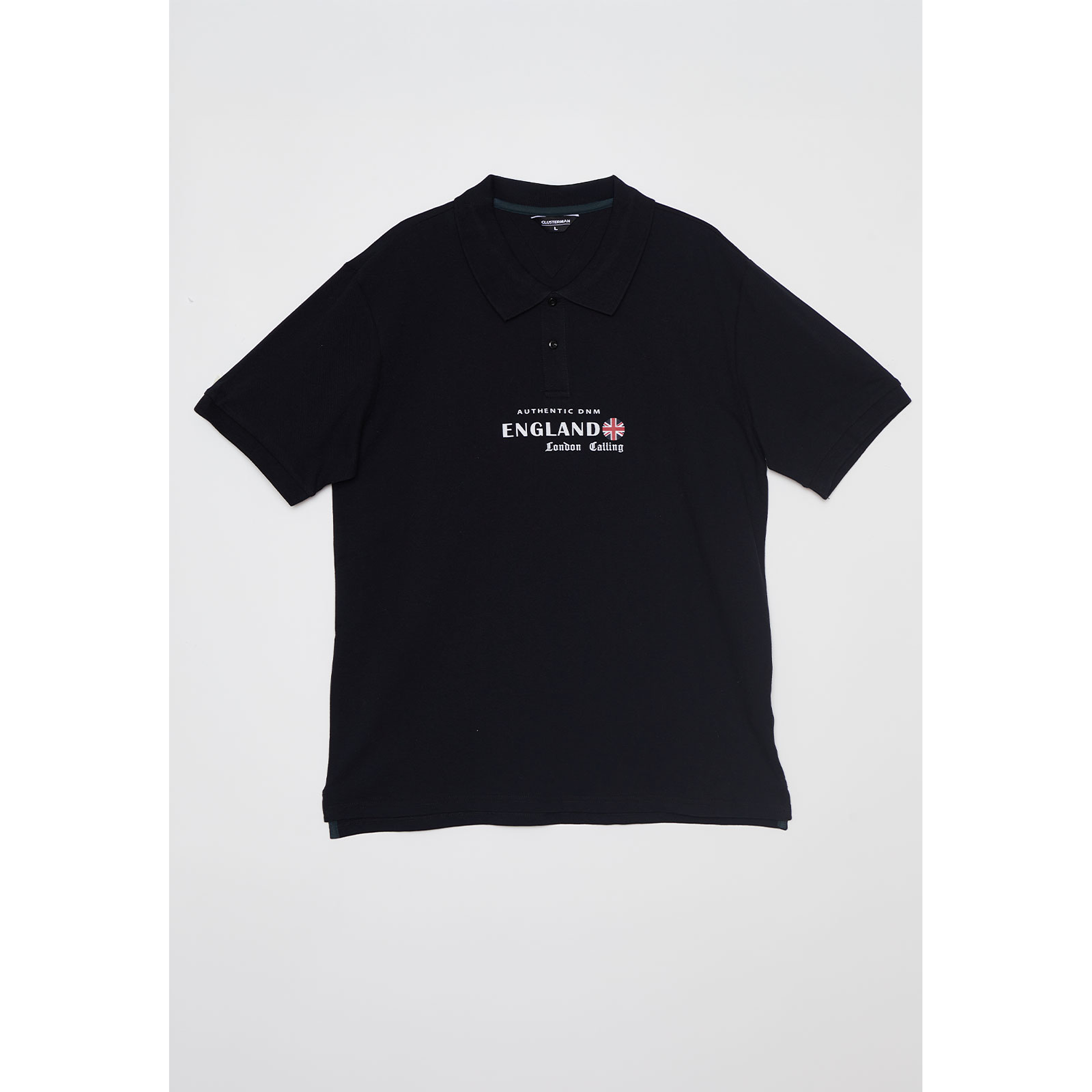 Polera Bordado England Hombre Negro Familyshop 1