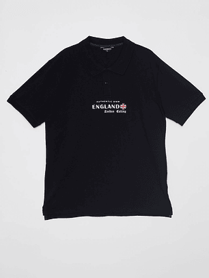 Polera Bordado England Hombre Negro Familyshop