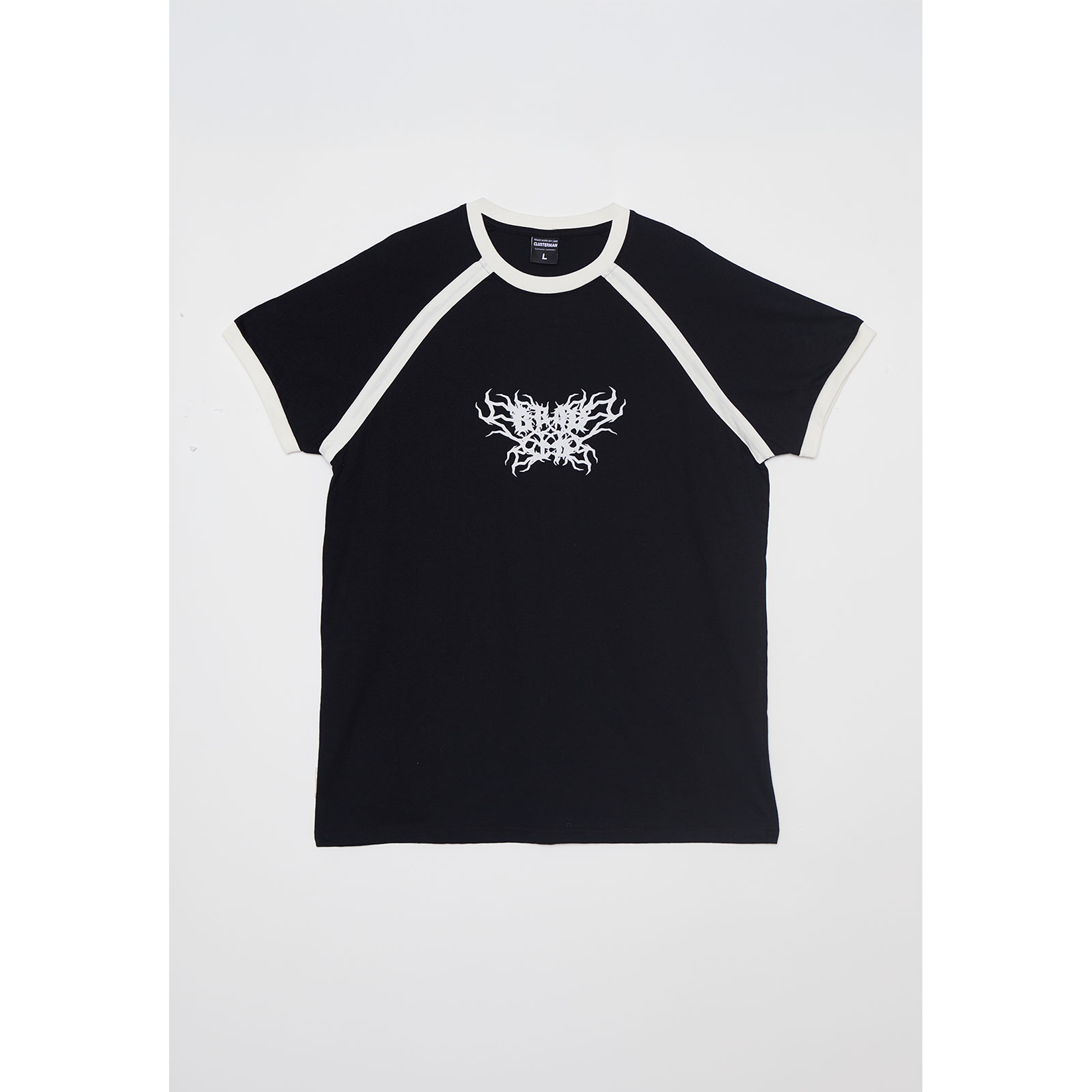 Polera College Raglan Hombre Negro Familyshop 1