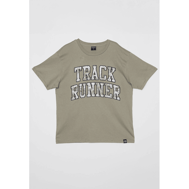 Polera Track Runner Hombre Verde Familyshop 1