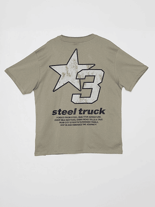 Polera Track Runner Hombre Verde Familyshop